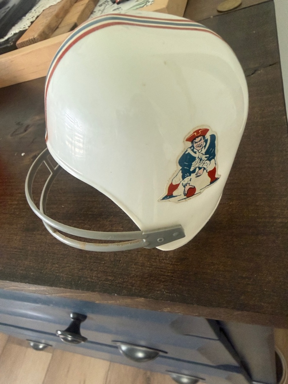New England Patriots mini Football Helmet 1974